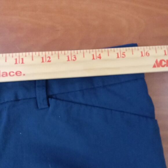 Mario Serrani Italy Dress Pants Women's Size 10 Dark Blue Faux Pockets Cropped - Picture 9 of 16